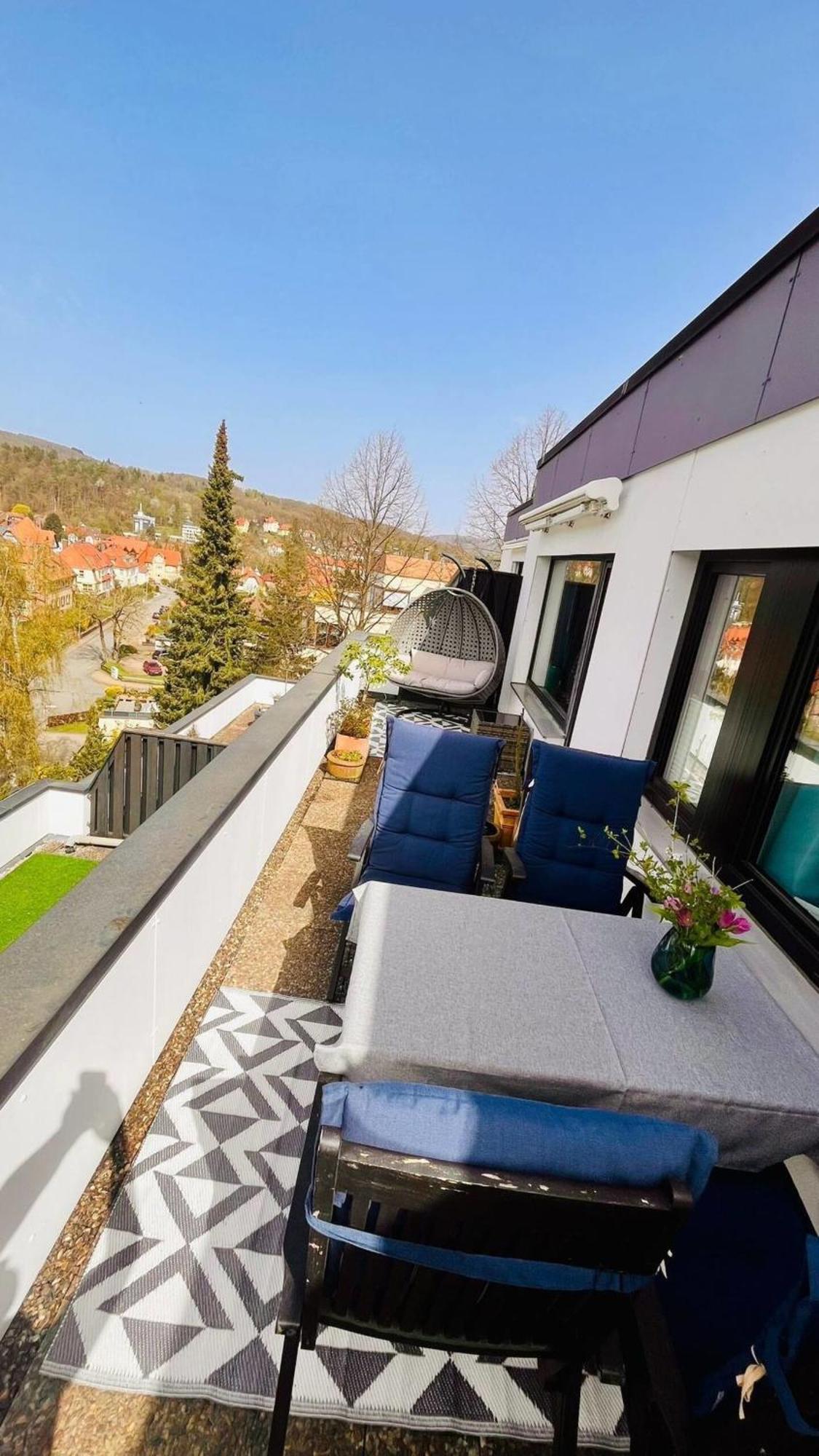 Das Kleine Penthouse Mit Kamin Bad Sachsa Buitenkant foto