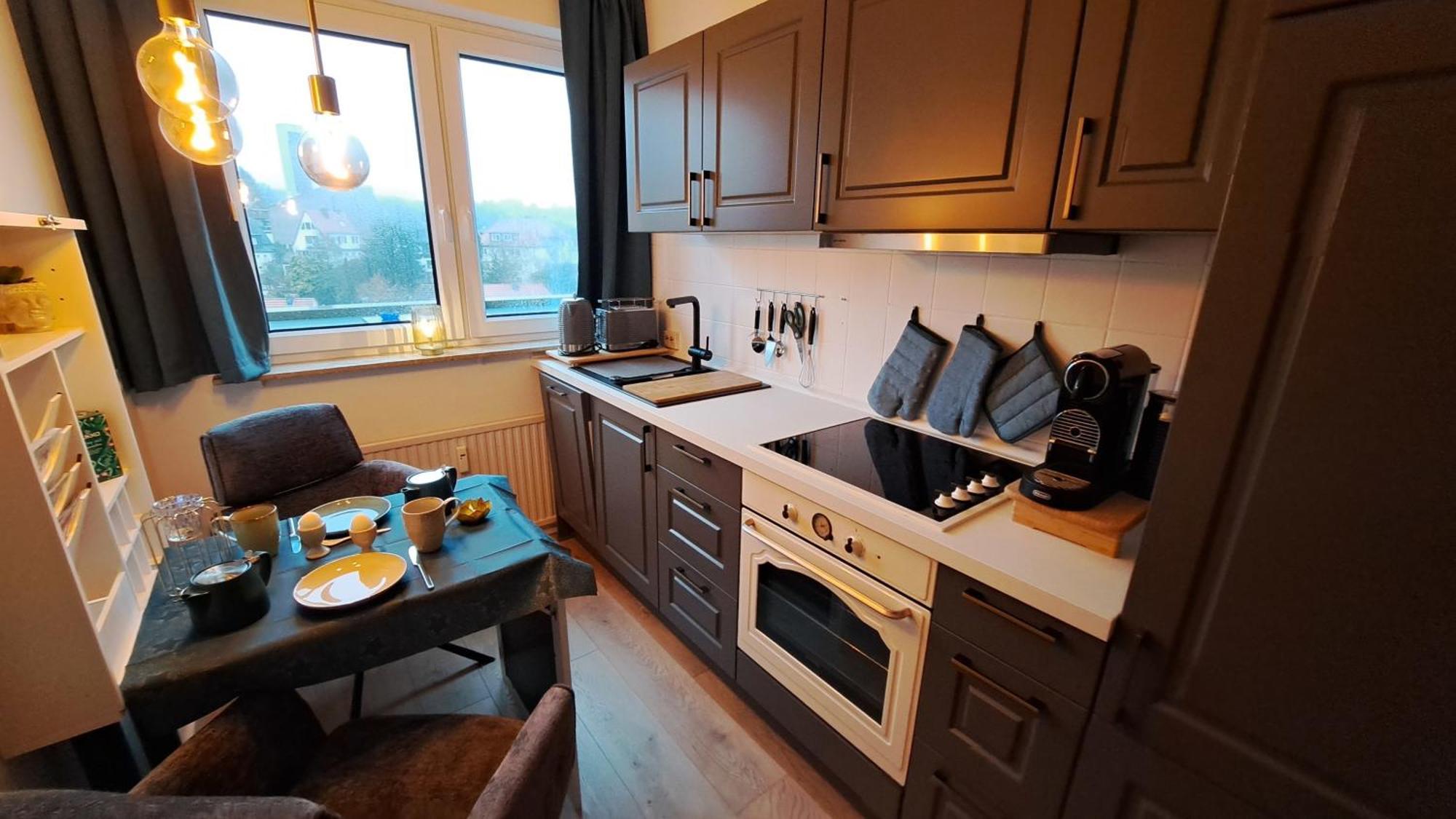 Das Kleine Penthouse Mit Kamin Appartement Bad Sachsa Buitenkant foto